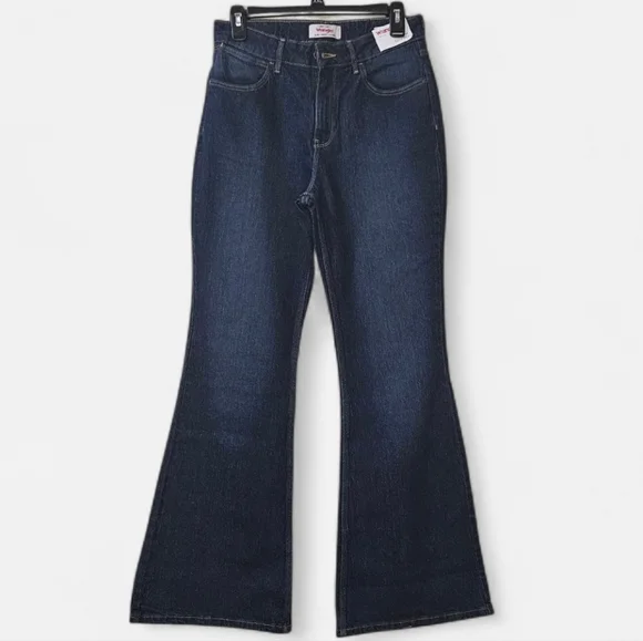 Wrangler Dark Blue Women's Flare Jeans /high-rise fierce flare/Size 6/28X32 - Picture 2 of 16